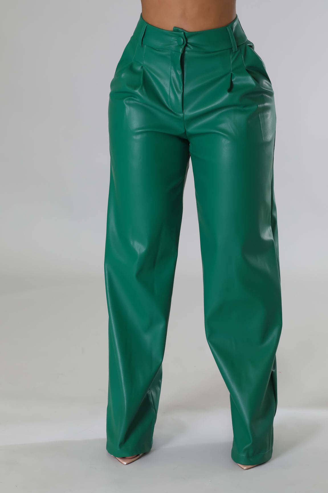 WOMEN FASHION PU LEATHER PANTS