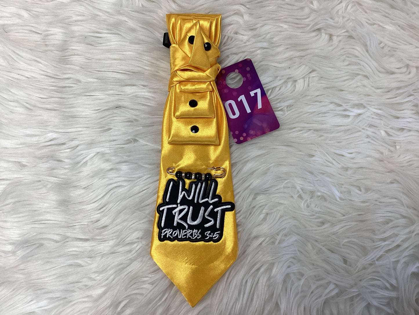Pretty Patched Knot Tie