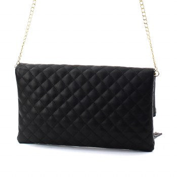 Faux Leather Messenger Bag