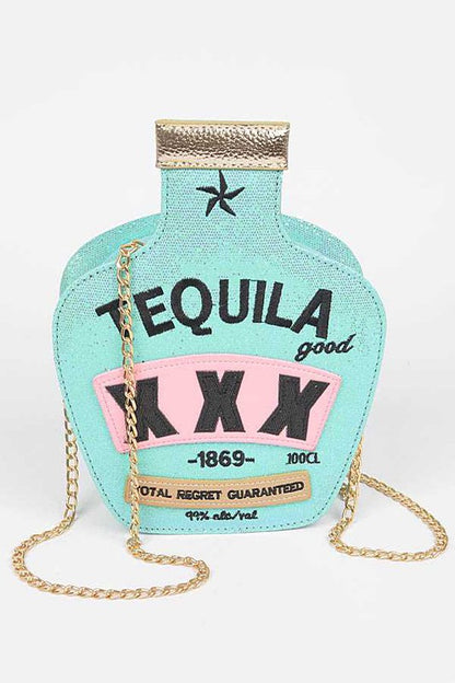 Glitter Tequila Iconic Swing Box Clutch