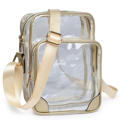 Clear Multi Compartment Crossbody Bag