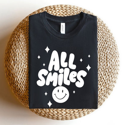 All Smiles Smiley Face Short Sleeve Graphic Tee