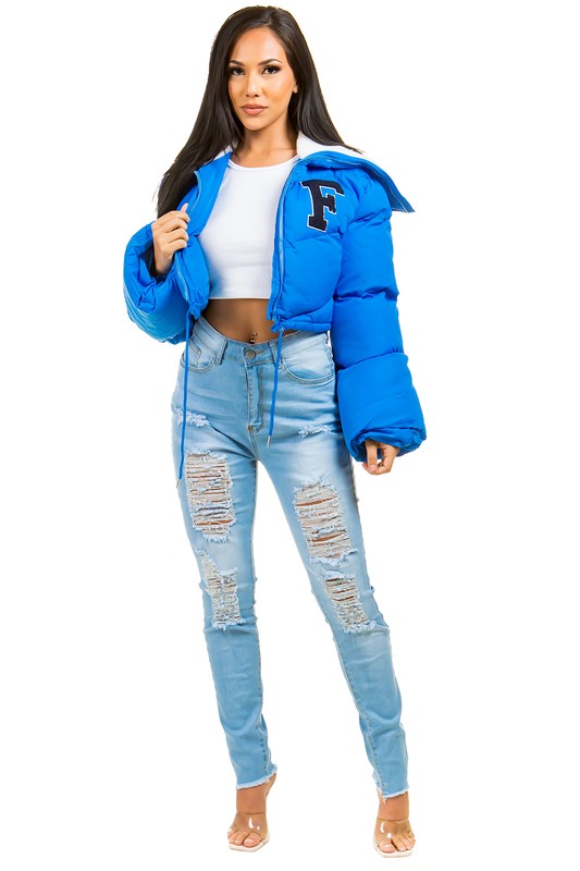 Blue Puffer Jacket