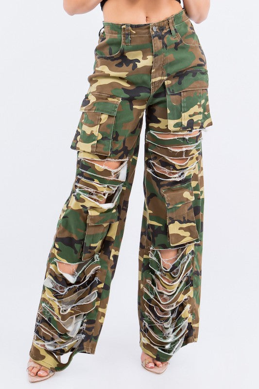 Utility Cargo Pants in Ripped Cargo