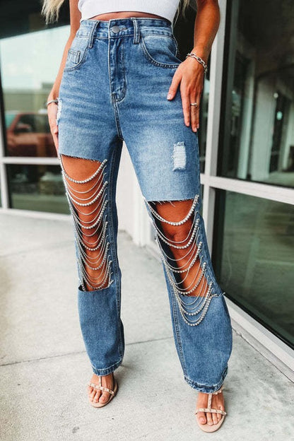 SEXY DENIM BOYFRIEND STYLE JEANS