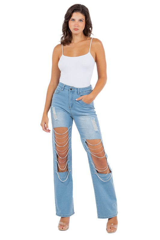 SEXY DENIM BOYFRIEND STYLE JEANS