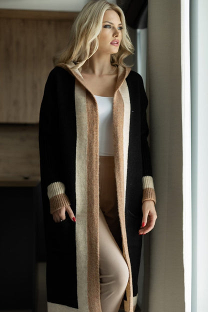 Long Sleeve Hooded Cardigan