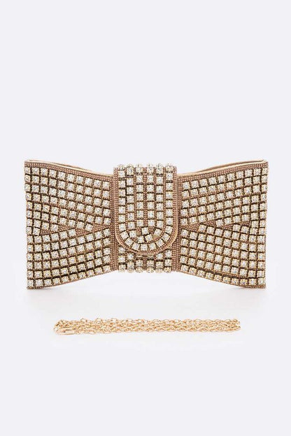 Rhinestone Bowtie Iconic Clutch Bag