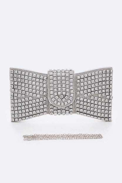 Rhinestone Bowtie Iconic Clutch Bag