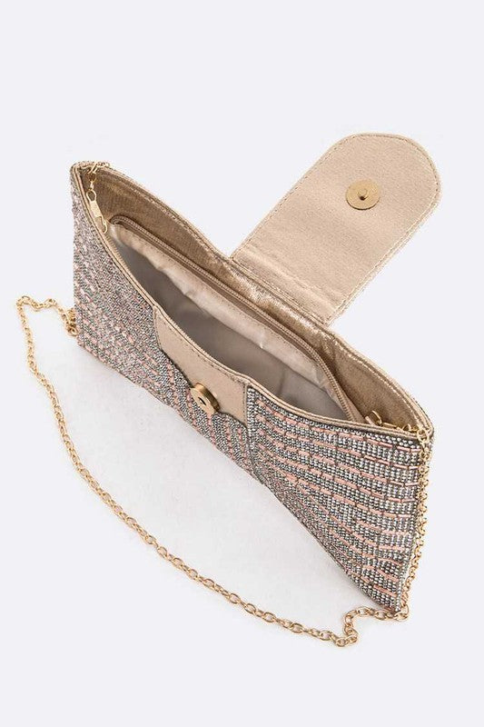 Rhinestone Bowtie Convertible Clutch