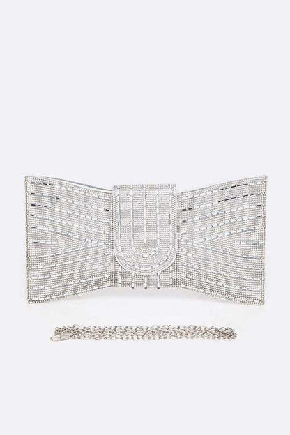 Rhinestone Bowtie Convertible Clutch