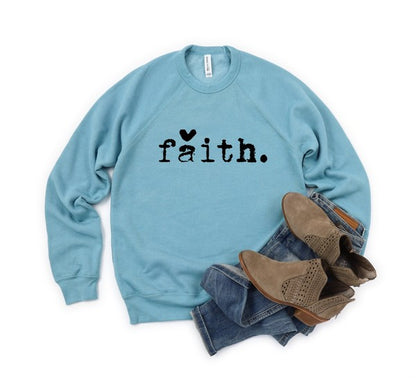 Faith Heart Premium Crewneck Sweatshirt