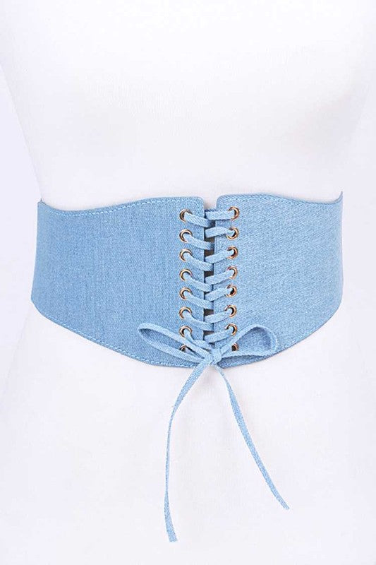 Denim Elastic Corset Belt