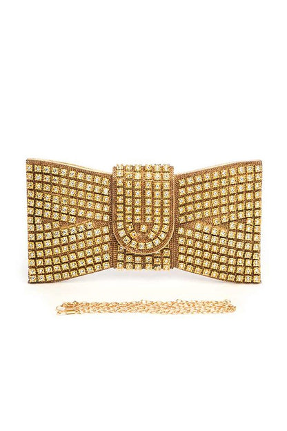 Rhinestone Bowtie Iconic Clutch Bag