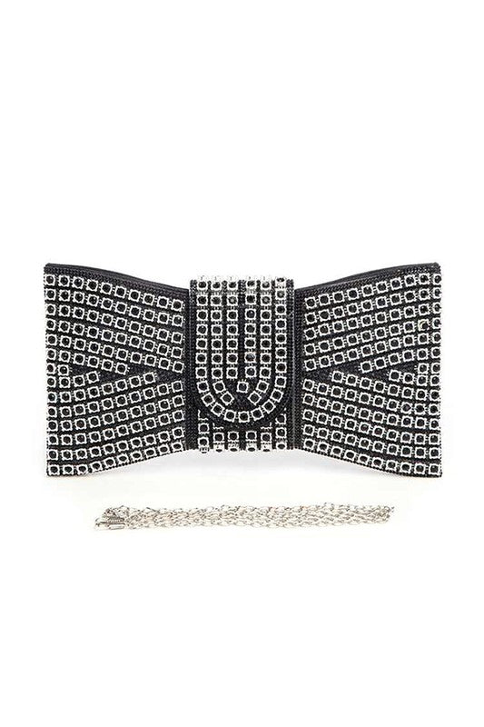 Rhinestone Bowtie Iconic Clutch Bag