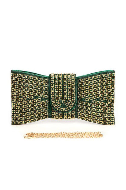 Rhinestone Bowtie Iconic Clutch Bag