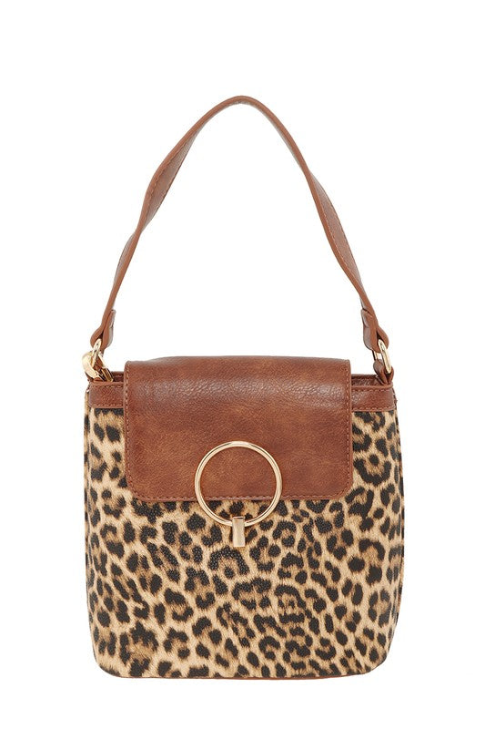 Leopard Print Crossbody Bag