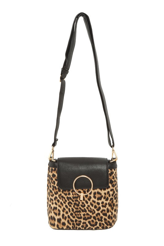 Leopard Print Crossbody Bag