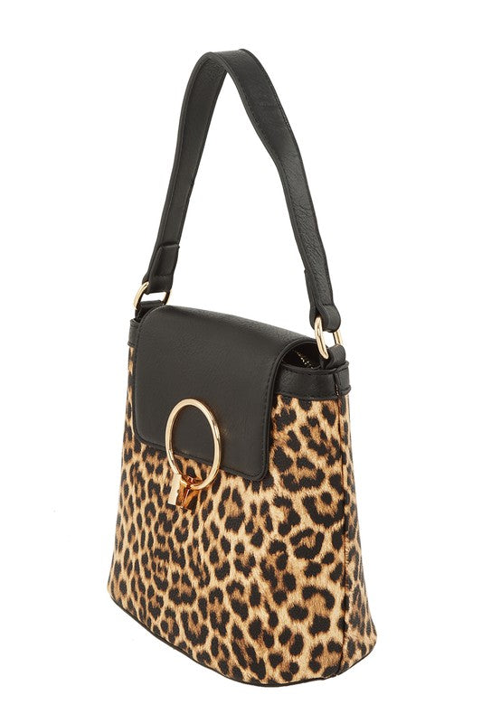 Leopard Print Crossbody Bag