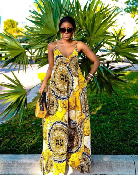 Luxurious Printed wide leg jumpsuit