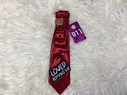 Pretty Patched Knot Tie
