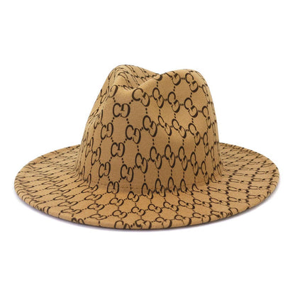 British Style New Fashion Flat Brimmed Jazz Hat