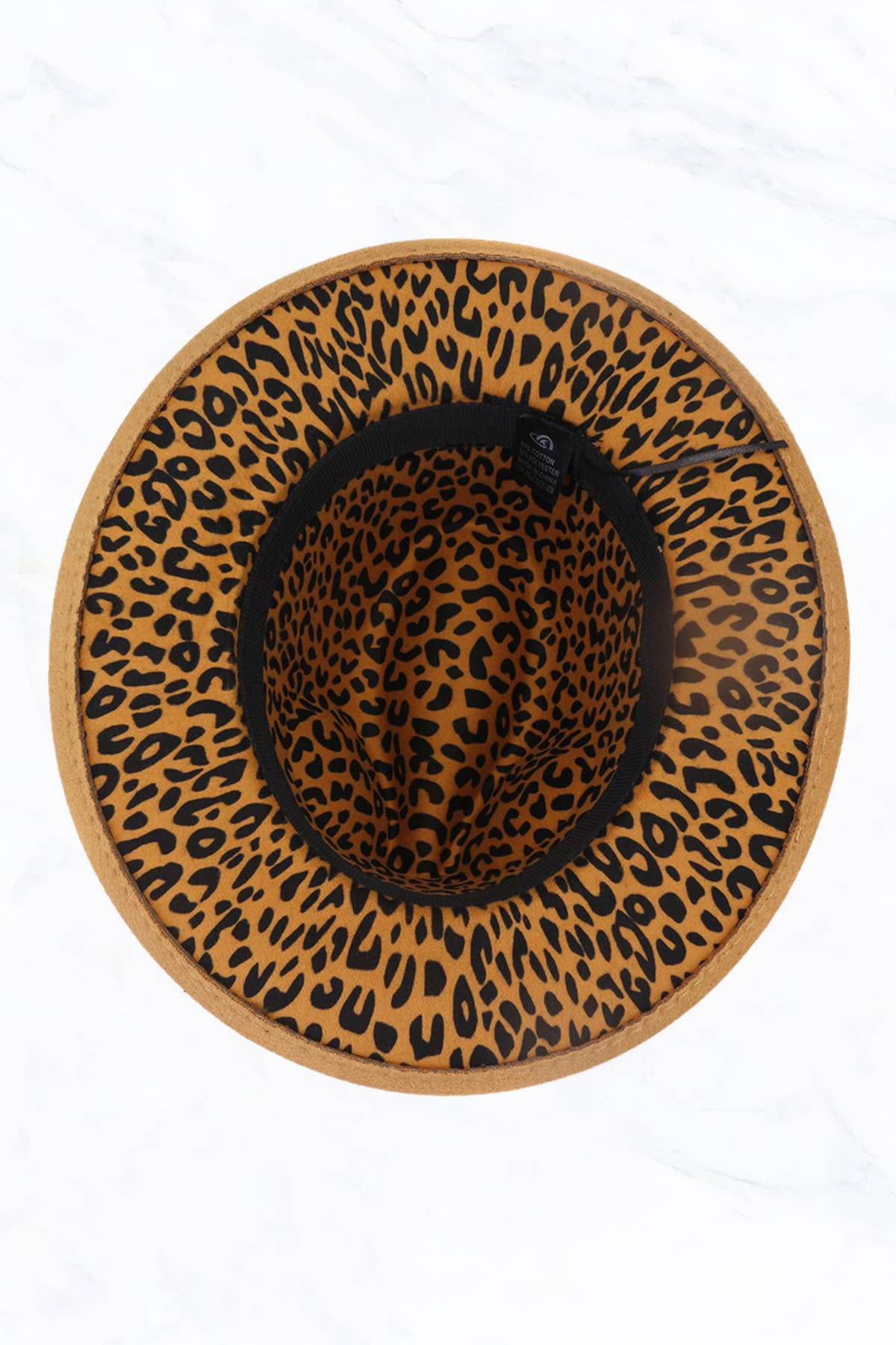 Leopard Bottom Fedora