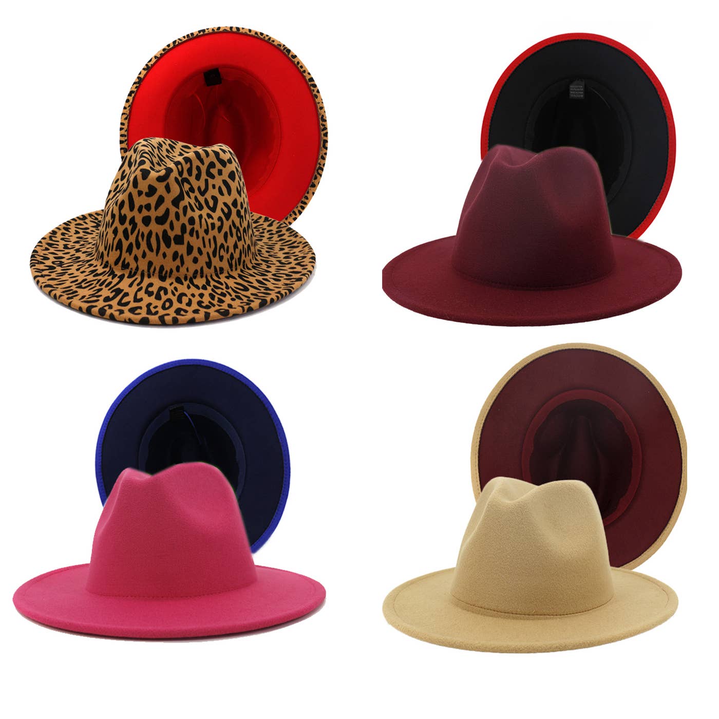 Two-tone Fedora Hat