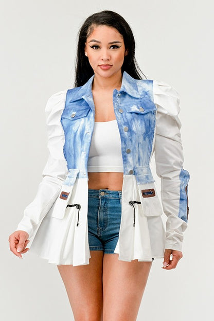 Peplum Panache Denim Jacket