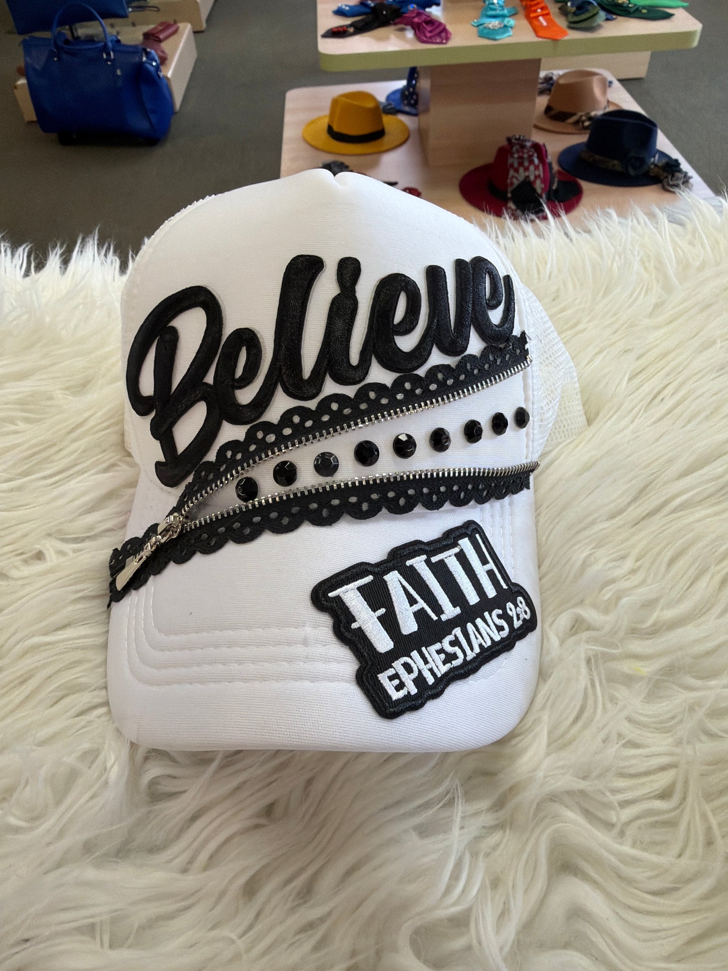 One-of-a-kind Junk Trucker Hats