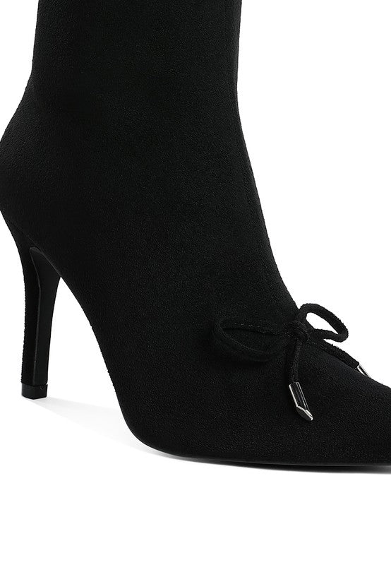 Dapers Bow Detail Ankle Boots