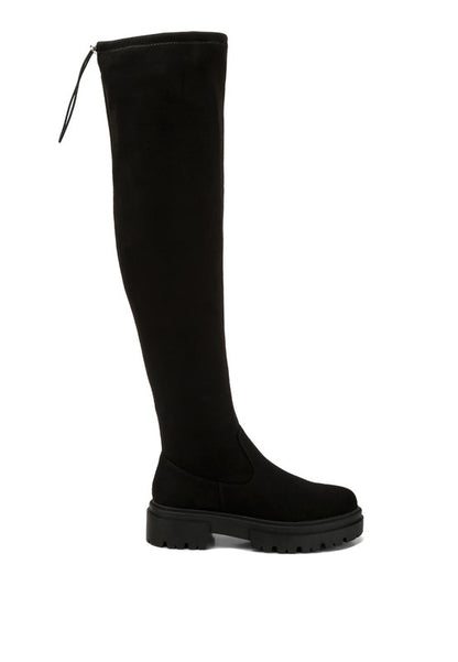 Babette Drawstring Detail Knee High Boots