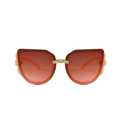 Trendy Frame With Gold Decor Arm Sunglasses 3225