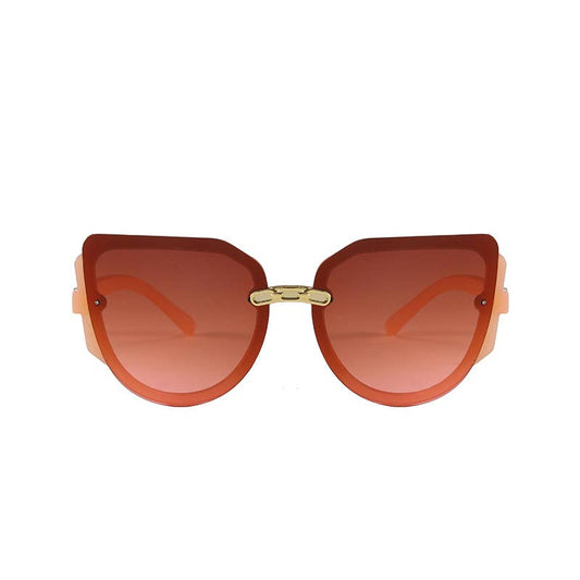 Trendy Frame With Gold Decor Arm Sunglasses 3225