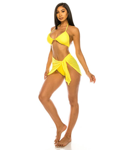 Three Piece Bikini Swimsuit