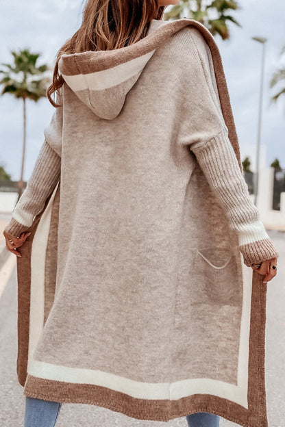 Long Sleeve Hooded Cardigan