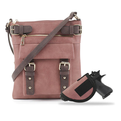 HANNAH CONCEALED CARRY LOCK AND KEY CROSSBODY