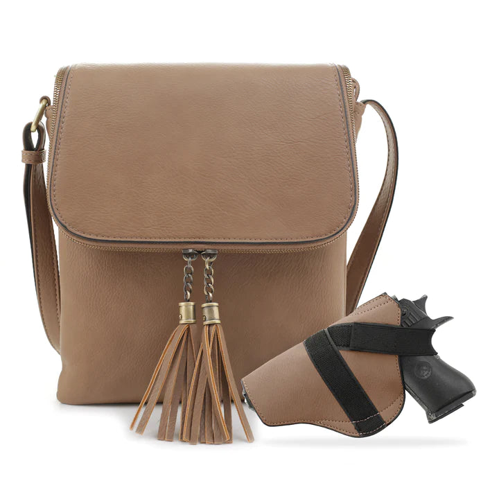 ELLA CONCEALED CARRY LOCK AND KEY CROSSBODY