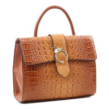 Ostrich Print Handbag