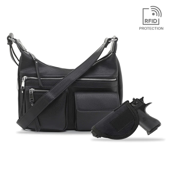 ELLE CONCEALED CARRY HOBO HANDBAG