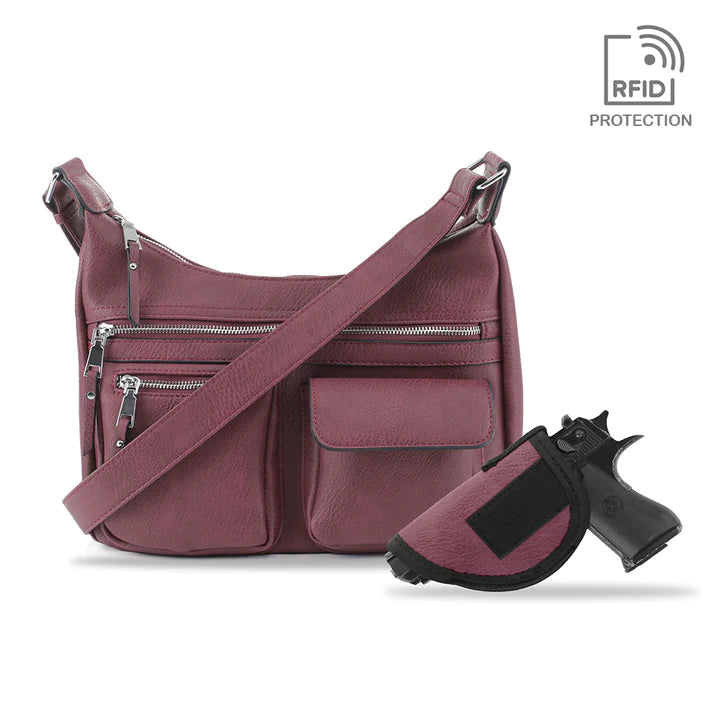 ELLE CONCEALED CARRY HOBO HANDBAG