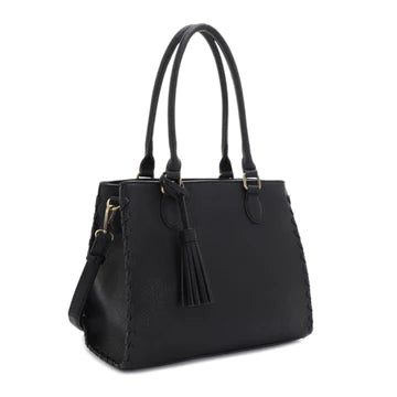 LIONESS CONCEALED CARRY SATCHEL BAG WITH TASSEL