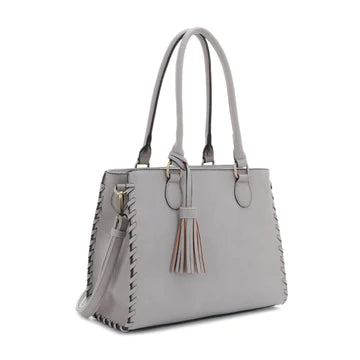 LIONESS CONCEALED CARRY SATCHEL BAG WITH TASSEL