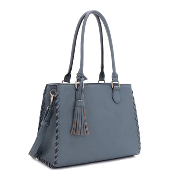 LIONESS CONCEALED CARRY SATCHEL BAG WITH TASSEL