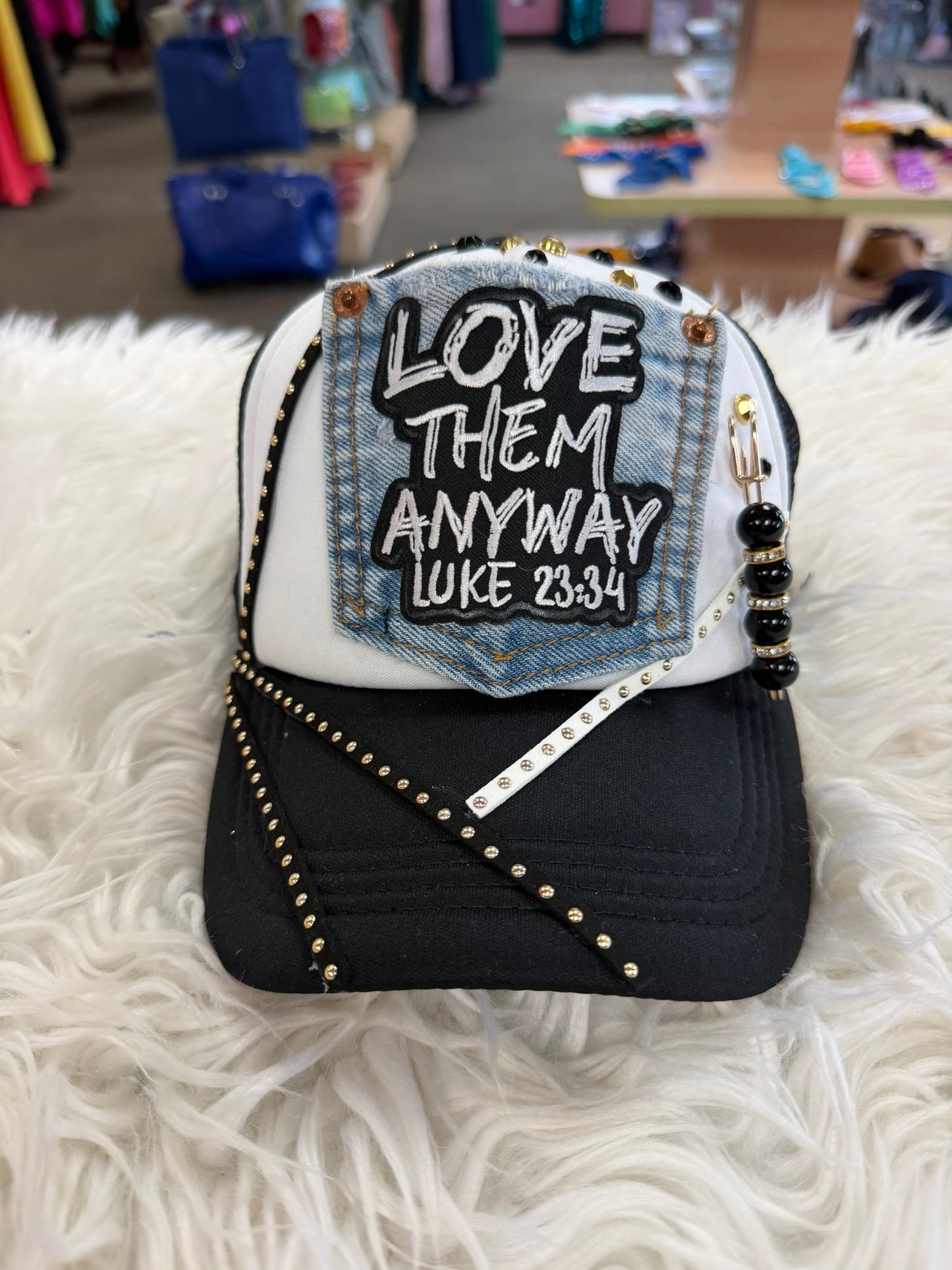 One-of-a-kind Junk Trucker Hats