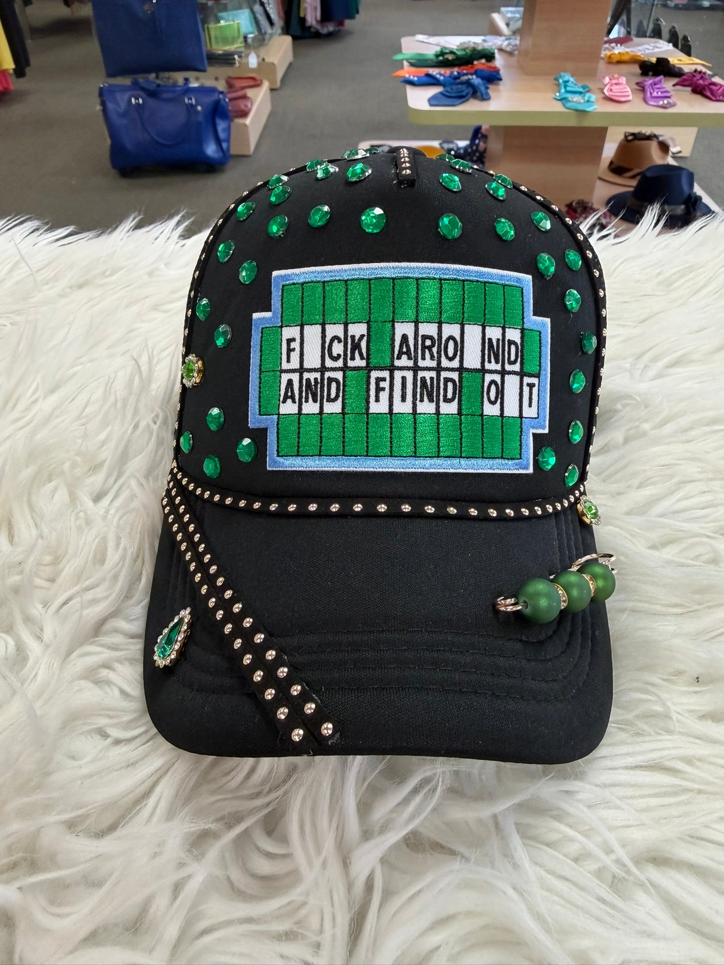 One-of-a-kind Junk Trucker Hats