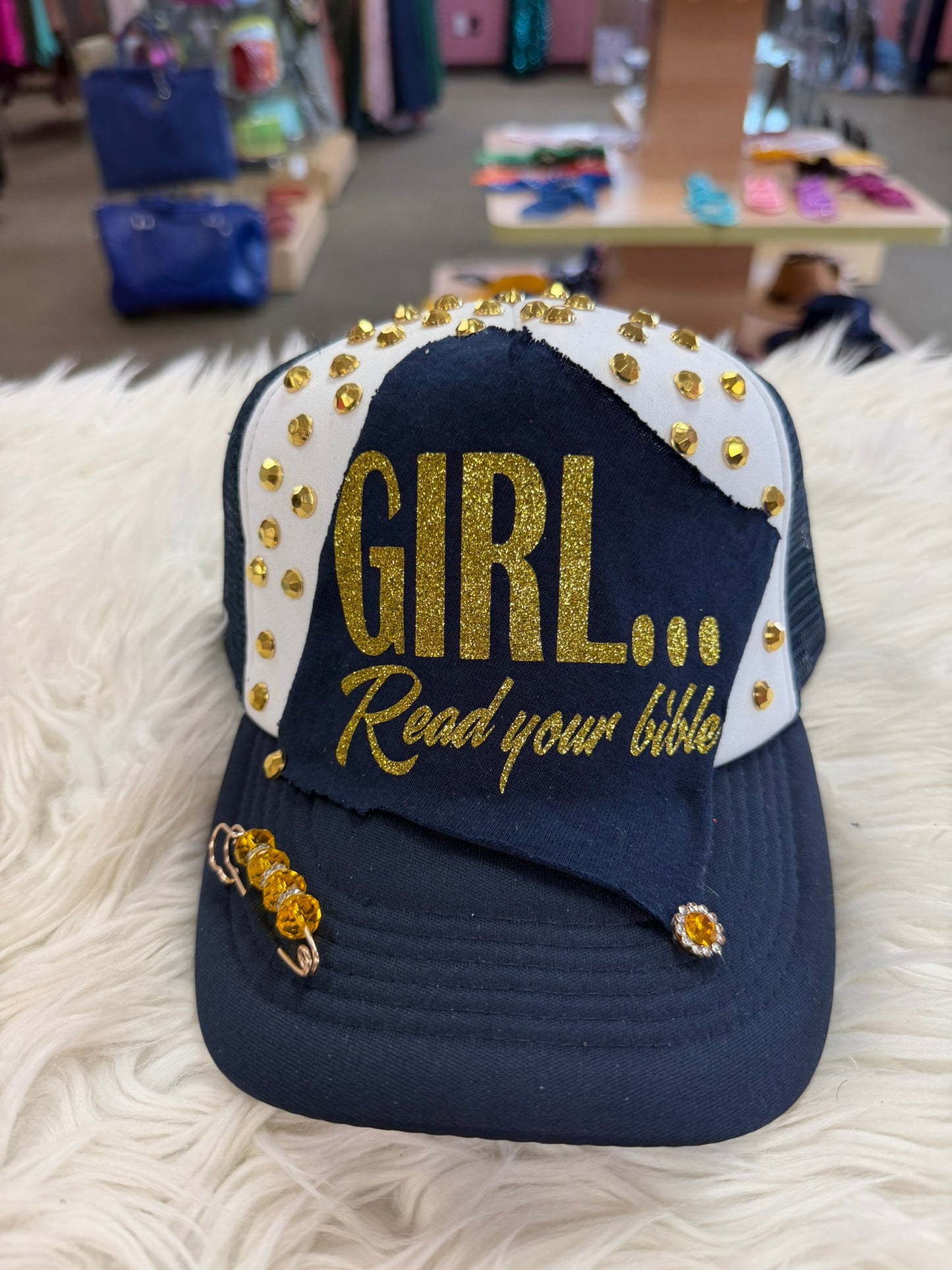One-of-a-kind Junk Trucker Hats
