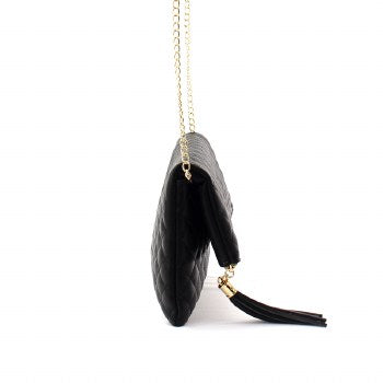 Faux Leather Messenger Bag