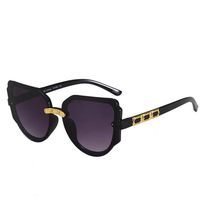 Trendy Frame With Gold Decor Arm Sunglasses 3225