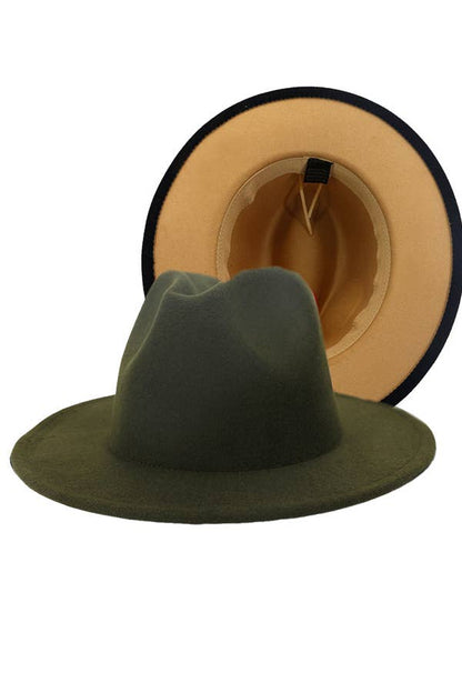 Two-tone Fedora Hat